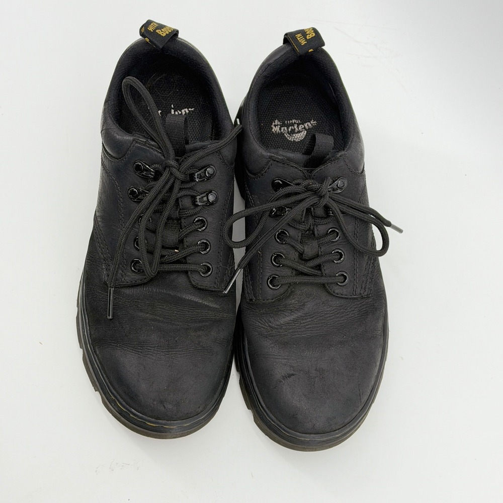 Dr. Martens Reeder Black Wyoming Leather Utility Shoes Mens 8 UK 7 EU 41 LA004 - Picture 3 of 11